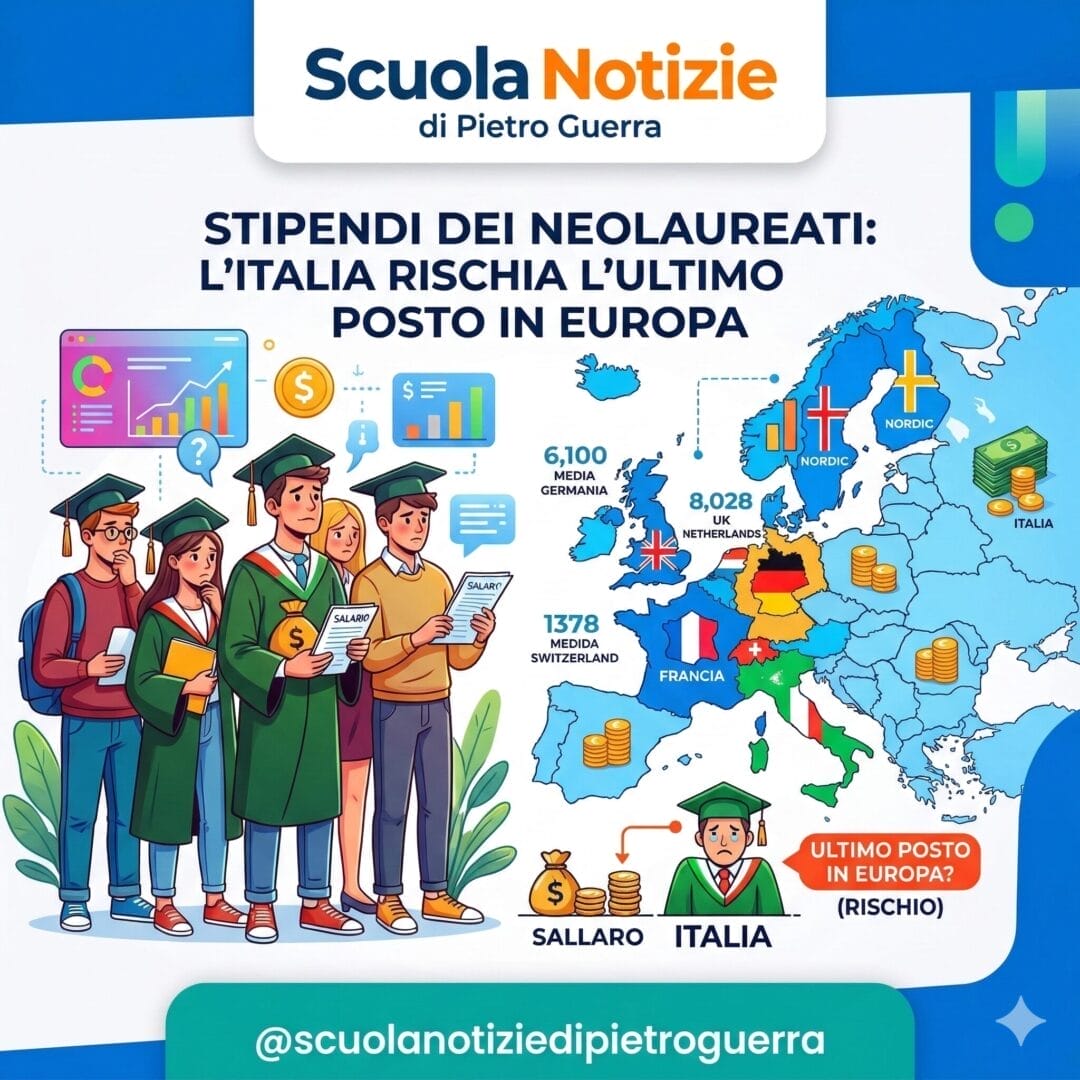 Stipendi dei neolaureati: l’Italia rischia l’ultimo posto in Europa